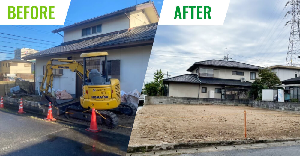岡山県玉野市地内解体工事／木造