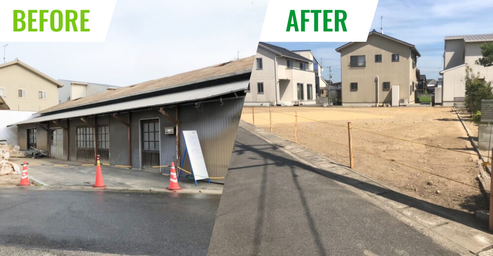 岡山県岡山市北区田益建物解体工事/木造