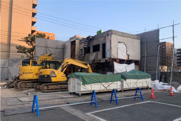 新社屋建築に伴う建物解体工事 / ナカシマホールディングス株式会社様